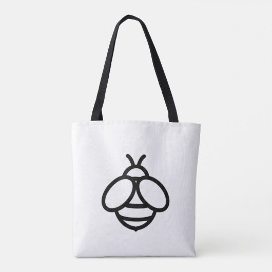 Einfache Bee Kind - niedliches Honigbienendesign Tasche (Rückseite)