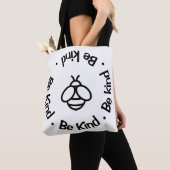 Einfache Bee Kind - niedliches Honigbienendesign Tasche (Von Nahem)
