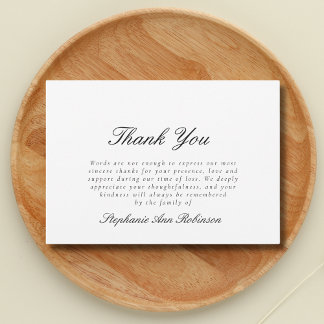 Einfache Beerdigung Beileid Vielen Dank Hinweis Dankeskarte