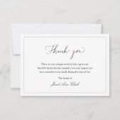 Einfache Beerdigung & Beileid Vielen Dank Note Car Dankeskarte (Vorderseite)