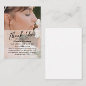 Einfache Beerdigung Danke / Beileid Mitteilungskarte (Vorne/Hinten)