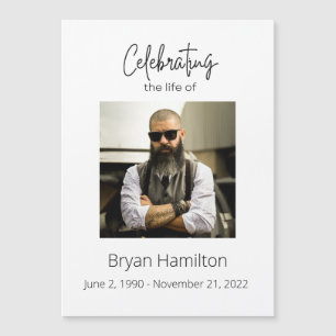 Einfache Beerdigung des Lebens Magneteinladung