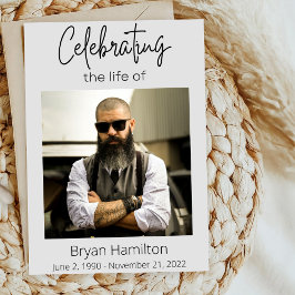 Einfache Beerdigung des Lebenszyklus-Programmbudge Flyer