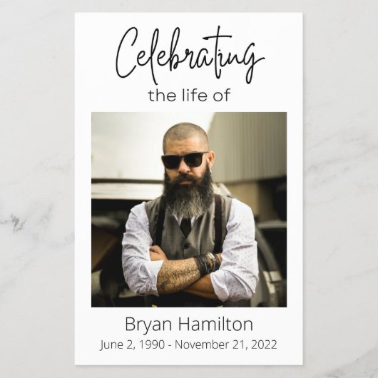 Einfache Beerdigung des Lebenszyklus-Programmbudge Flyer (Vorne)