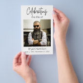 Einfache Beerdigung des Lebenszyklus-Programmbudge Flyer (Handgriff)