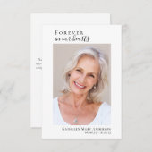 Einfache Beerdigung Foto Dankeschön Karte | BEILEI (Vorne/Hinten)