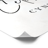 Einfache Beerdigung Gedenkfeier zum Foto des Leben Poster (Ecke)