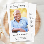 Einfache Beerdigung Minimalistischer Gedenkstätten Mitteilungskarte