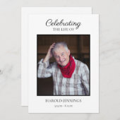 Einfache Beerdigung Programm - Obituäre Dienstordn (Vorne/Hinten)