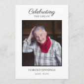 Einfache Beerdigung Programm - Obituäre Dienstordn (Vorderseite)