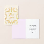 Einfache Beerdigung vielen Dank für Ihre Botschaft Folienkarte (Anzeige)