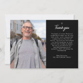 Einfache Beerdigung von Personalisierten Nachricht Dankeskarte (Vorderseite)