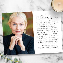 Einfache Beerdigung von Personalisierten Nachricht Dankeskarte