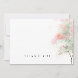 Einfache Beerdigung von Wasserfarben Vielen Dank Dankeskarte