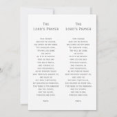 Einfache Beerdigungskarte Foto Lesezeichen-Karte Einladung (Rückseite)