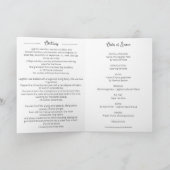 Einfache Beerdigungsreihenfolge Programm (Innenseite)