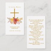 Einfache Beerenkarte mit Blumenkreuz Visitenkarte (Vorne/Hinten)