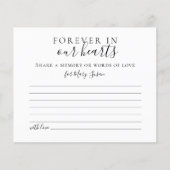 Einfache Begräbniskarte - Gedächtnis gemeinsam nut (Vorderseite)