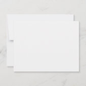 Einfache Begräbniskarte mit Foto Dankeskarte (Rückseite)