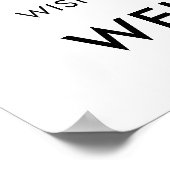 Einfache Begrüßung des Namens des Hotels in jeder  Poster (Ecke)