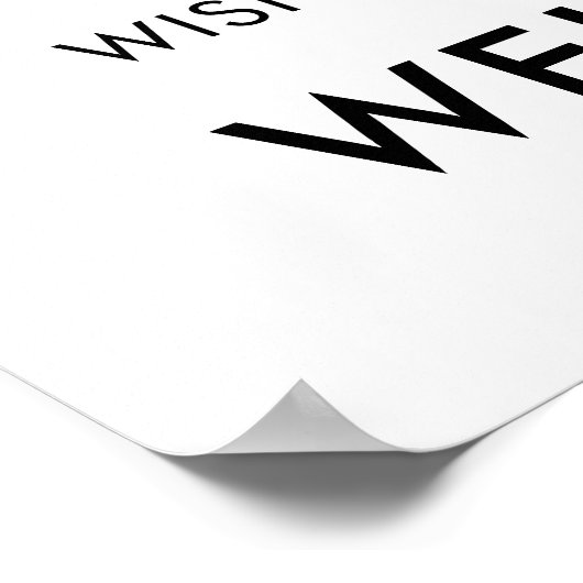 Einfache Begrüßung des Namens des Hotels in jeder Poster (Ecke)