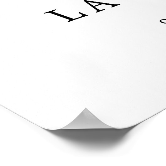 Einfache Begrüßung mit elegantem Script-Engagement Poster (Ecke)