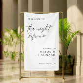 Einfache Begrüßung vor der Nacht Banner