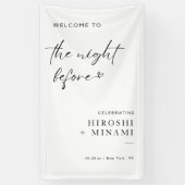 Einfache Begrüßung vor der Nacht Banner (Vertikal)