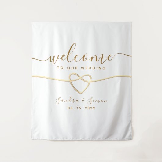 Einfache Begrüßung Wandteppich (Vorderseite)