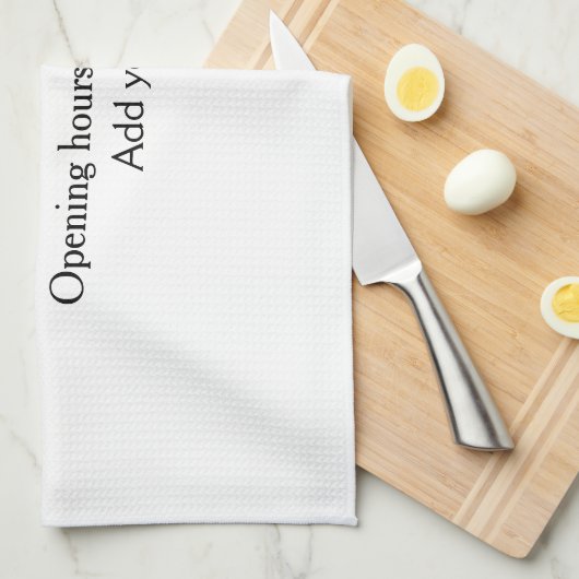 Einfache Begrüßungsöffnung Barcode QR Name hinzufü Geschirrtuch (Viertel Falte)