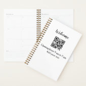 Einfache Begrüßungsöffnung Barcode QR Name hinzufü Planer (Anzeige)