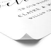 Einfache Begrüßungsschrift für Schriftzeichen Poster (Ecke)