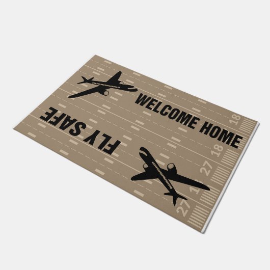 Einfache Begrüßungstür, Flugzeugmatte Fußmatte (Schrägansicht)