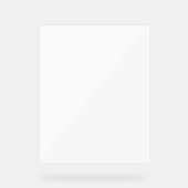 Einfache Behörde® Acrylschild (Vorderseite)