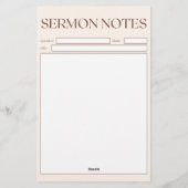 Einfache Beige Christliche Zitronenschilder für di Briefpapier (Rückseite)