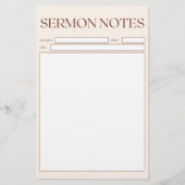 Einfache Beige Christliche Zitronenschilder für di Briefpapier (Vorderseite)