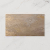 Einfache Beige-Gold-Geschäftskarten Visitenkarte (Rückseite)