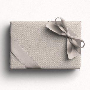 Einfache, beige Herringbone-Tweete - neutraler Url Geschenkpapier