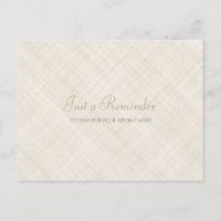 Einfache Beige Linen Elegantes Drehbuch Ernennung