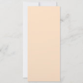 Einfache Beige Personalisierte Hochzeit Save The Date (Rückseite)