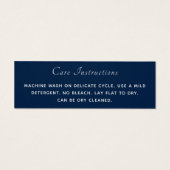 Einfache Beilage für die Pflege von Navy Blue-Logo (Rückseite)