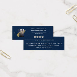 Einfache Beilage für die Pflege von Navy Blue-Logo