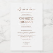 Einfache Beilage Lebensmitteletikett (Einzelnes Label)