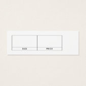 Einfache Bekleidungs-Black Hanging Display-Preiska (Rückseite)