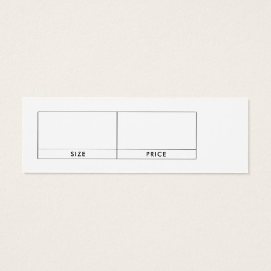 Einfache Bekleidungs-Black Hanging Display-Preiska (Rückseite)