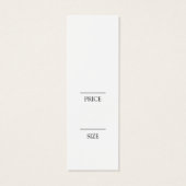 Einfache Bekleidungsmarke mit weißem Schwingen (Rückseite)