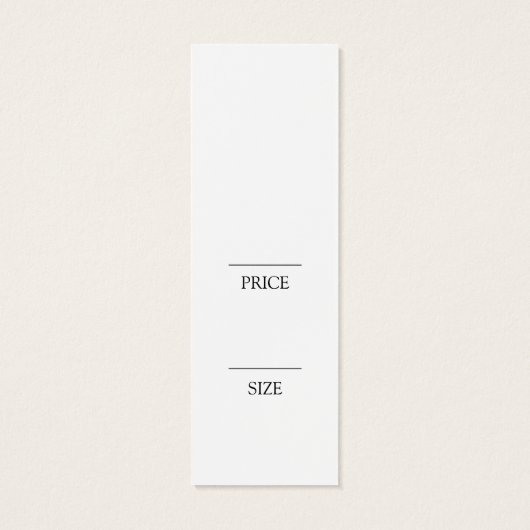 Einfache Bekleidungsmarke mit weißem Schwingen (Rückseite)