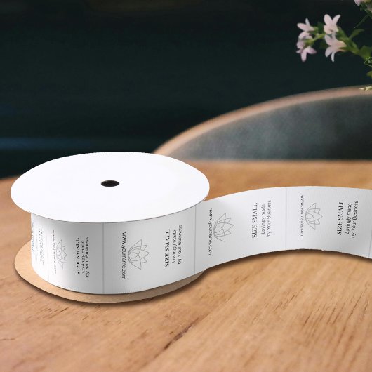 Einfache Bekleidungsmarken Satinband