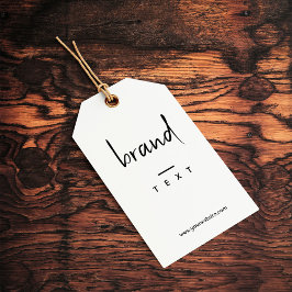 Einfache Bekleidungsmarkierung mit schwarzen Hänge Geschenkanhänger