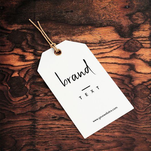 Einfache Bekleidungsmarkierung mit schwarzen Hänge Geschenkanhänger